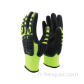 Gants anti-impact de nitrile d&#39;usine HESPAX Nitrile 5